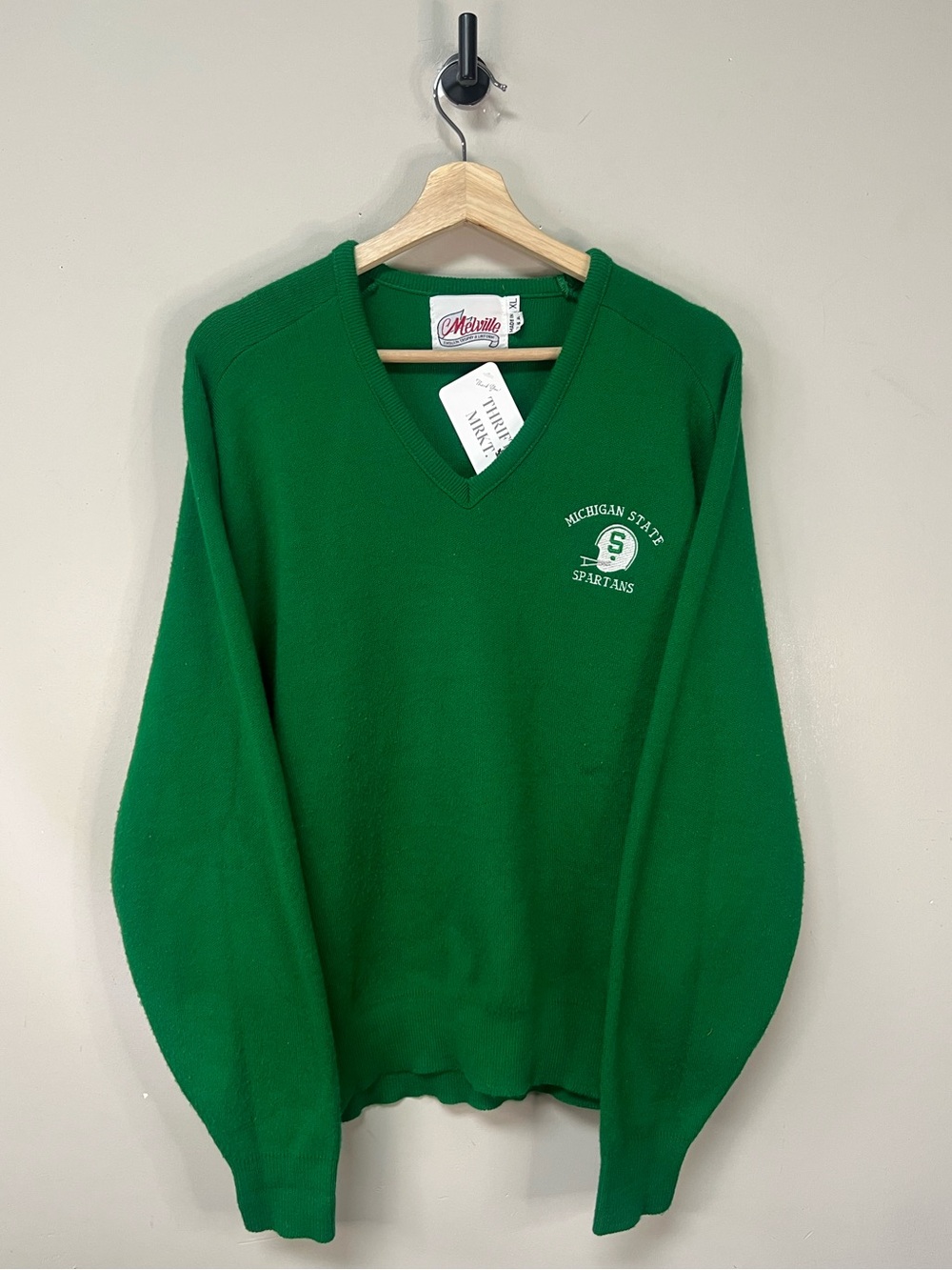 Vtg Michigan State Football Sweater